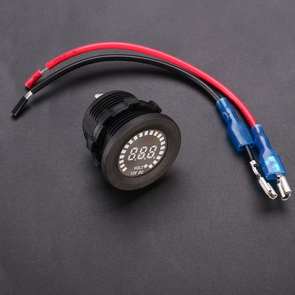 ORDDIART 1 Set Motorcycle Voltage Meter with High Accuracy 3.7*3.7*4.2cm
