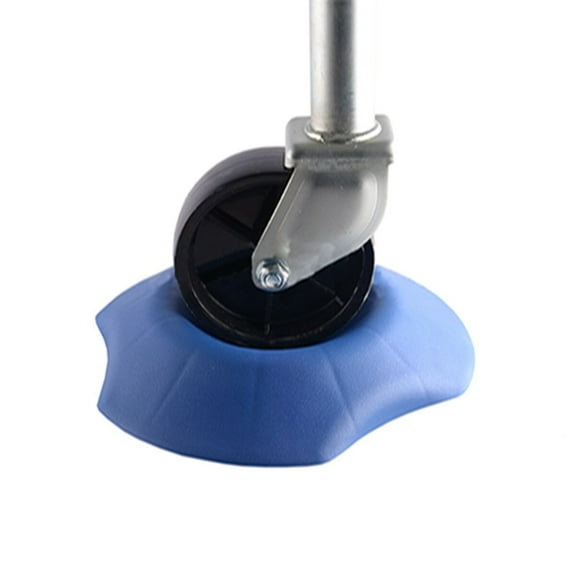 ORDDIART 1 Set Portable Wheel Chocks Blue PP Plastic Wedges Stoppers for Trailer RV 11.8x11.8x2in