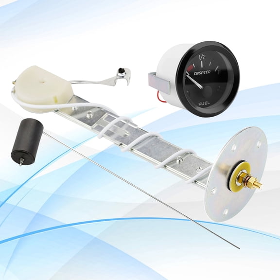 ORDDIART 1 Set Universal Oil Meter Silver Abs Aluminum 42 x 7 x 8 Cm for Car Vehicle