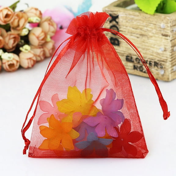 SOPOTUTU 100pcs Wedding Candy Bags Assorted Colors Party Favor Bags for Guests Packaging