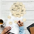 thumbnail image 1 of 100pcs Unfinished Wood Circles 32mm Wooden Discs Round Cutouts for Crafts Art Projects Home Decor and Ornaments, 1 of 8
