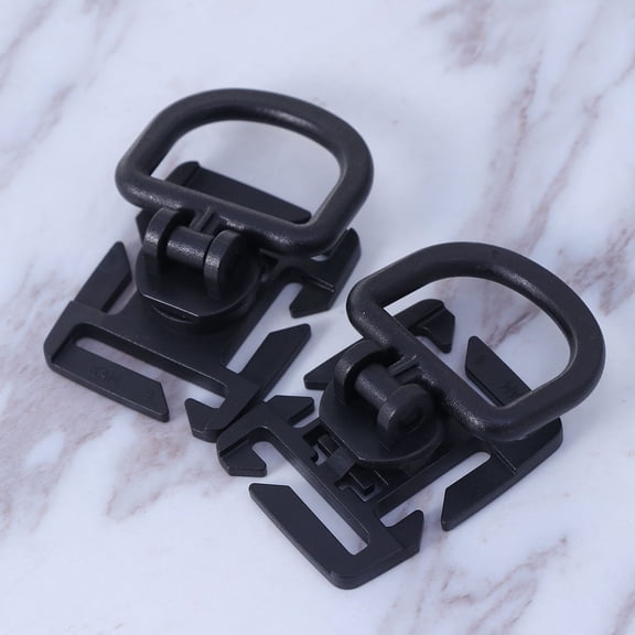 ORDDIART Set of 10 Black D- Buckles for Webbing Straps, Outdoor Gear Accessories for Camping Hiking and Backpacking