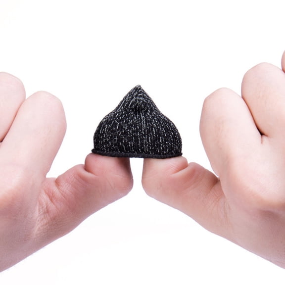 BESTYASH Finger Protectors 10pcs Nylon Black for Adults