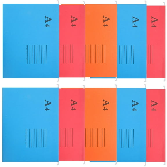 ORDDIART 10Pcs File Organizer in Assorted Color for Office and Home
