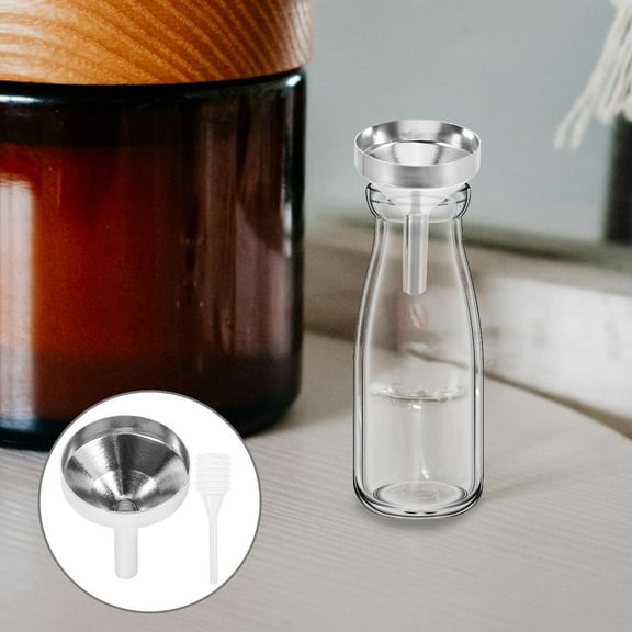 ORDDIART 10Pcs Mini Funnels Small Opening Funnel for Filling Tiny Bottles Laboratory Experiments