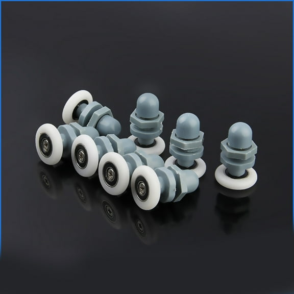 SOPOTUTU Replacement Shower Door Rollers Shower Door Wheels Metal 10 Pcs