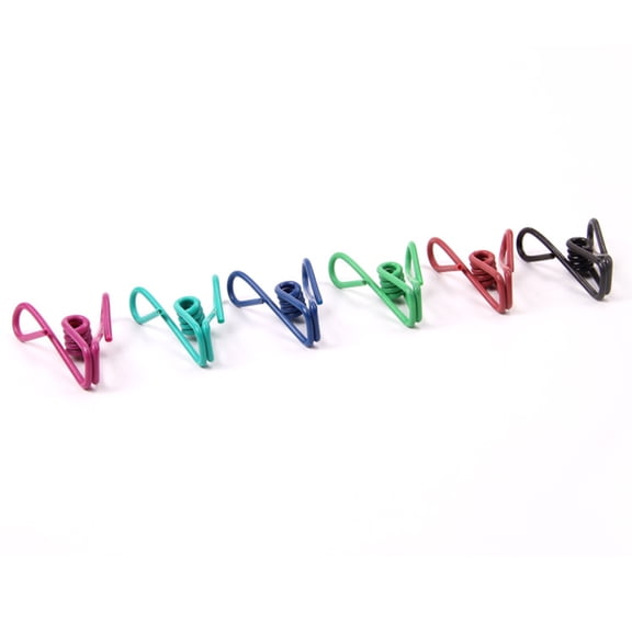 ORDDIART 10Pcs Multi-Purpose Clips Holders Nice-Shaped Stainless Steel Holding Messages Sorting Documents General Users