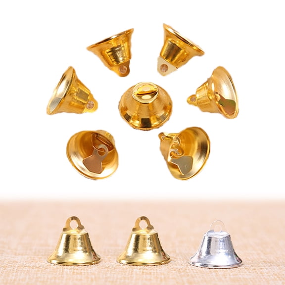 ORDDIART 10Pcs Small Bells for Diy Crafts and Jewelry Ornaments with Cheerful Sound in Metal