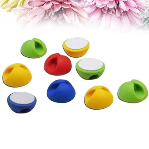 SOPOTUTU Cable Storage Manager Desktop Organizer Assorted Color 10Pcs