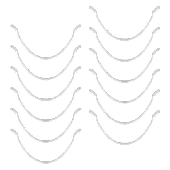 12Pcs Anti-skid Face Mask Support Strap in White U-shaped Design for Summer Use