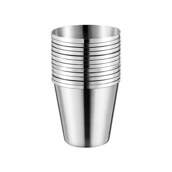 ORDDIART 12Pcs Portable Stainless Steel Spirits Cups For Home Bar Graduation Housewarming Birthday 1.57X1.57X1.57In
