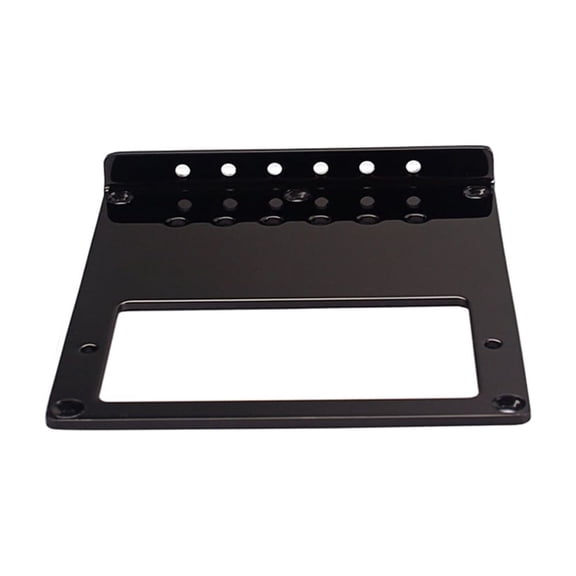 SOPOTUTU Black Top Loading Electric Guitar Bridge with Pickup Cutout, Compatible with Most Guitar Models for Easy Installation