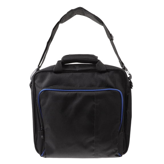 ORDDIART 1Pack Black Nylon Rectangular Carrying Case Bag For Game Console Storage Travel Organizer Bag 11.8x5.1x12.2in