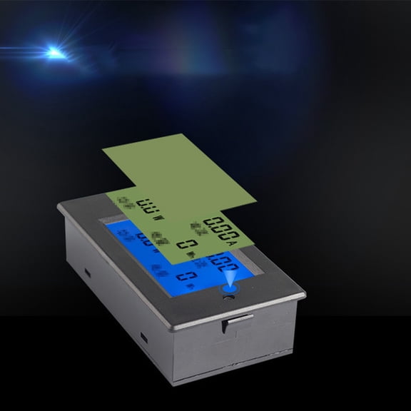 ORDDIART 1Pack Car Voltage Meter Gauge for Power Bank Testing with LCD Display and