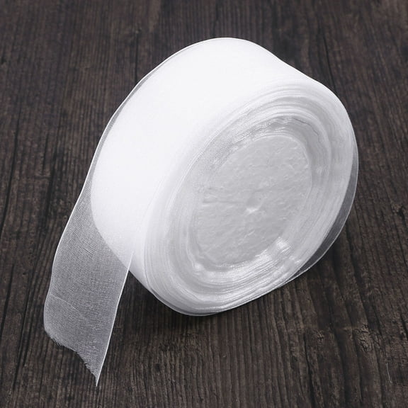 ORDDIART 1Pack Clear Ribbon for present Wrapping and Handmade Bowknots 4500cm x 4cm
