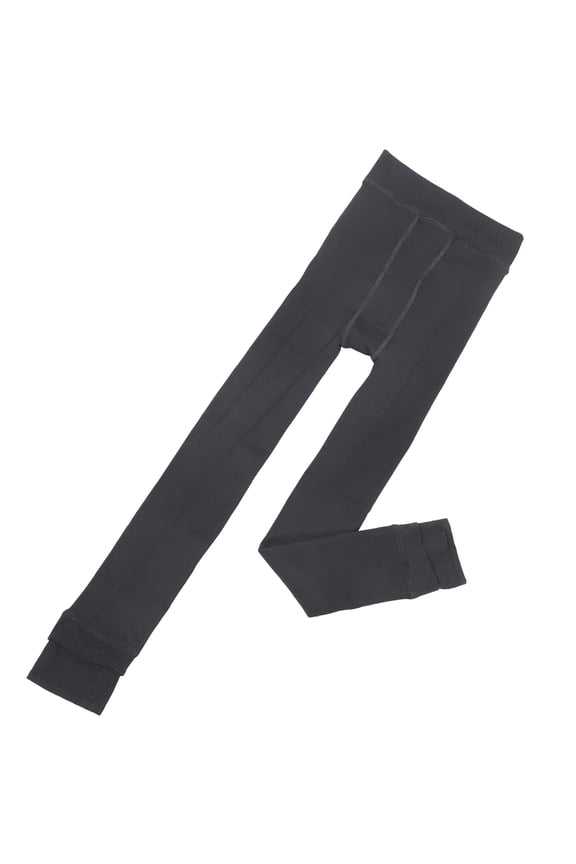 1Pack Gray Polyester Spandex Leggings Seamless Design Windproof Warmth For Women Winter Use 91Cm Length