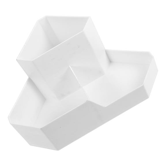 BESTYASH Portable White Makeup Organizer Box for Storing Thin Long Cosmetic Tools