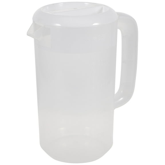 ORDDIART 1Pack Measuring Pitcher Transparent Plastic Beverage Storing Carafe For Cold Liquids