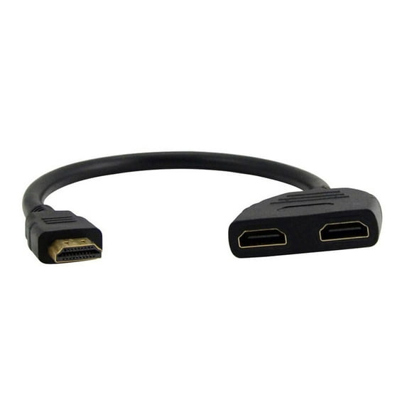 SOPOTUTU Dual Monitor Splitter Cable Black 1 Piece High-Speed Video ...