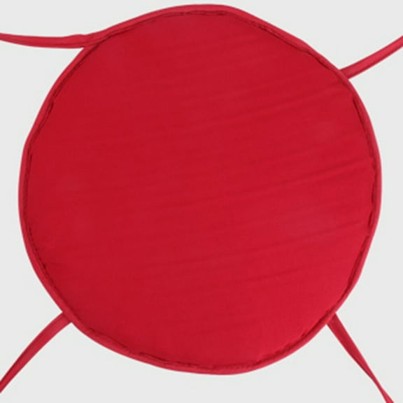 ORDDIART 1Pack Outdoor Seat Cushions Dark Red Round Design for Patio Furniture and Housewarming present 30x30x0.4in