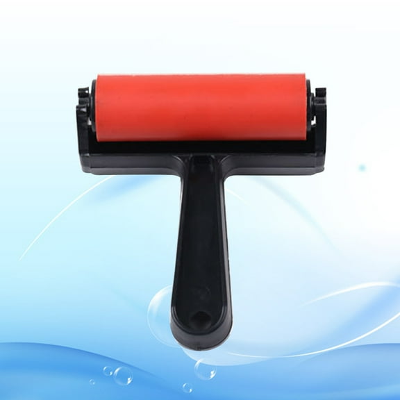 ORDDIART 1Pack Red Cylindrical Small Paint Roller for Painters Glue Application Tool