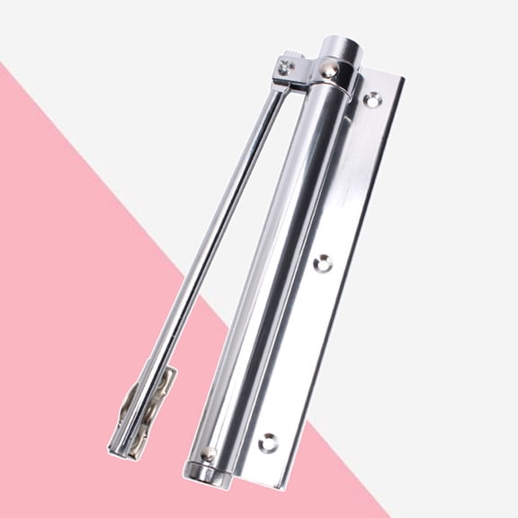 ORDDIART 1-Pack Aluminum Automatic Door Closer for Home Use, Self-Closing Rectangular Door Hinge 7.1 x 1.6 x 0.1 in