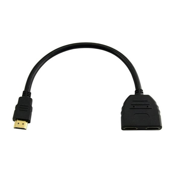 ORDDIART 1Pack Two-In-One Adapter Cable for Connecting A/V Output Devices 30*1.8*0.4in