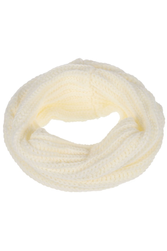 1Pack Woolen Yarn Loop Scarf Shawl Knit Neck Gaiter For Women 11.8 x 20.5 x 0.4in