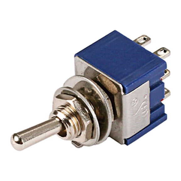 ORDDIART Spdt Blue Toggle Switch for Home Use with 3 Terminals Durable Control