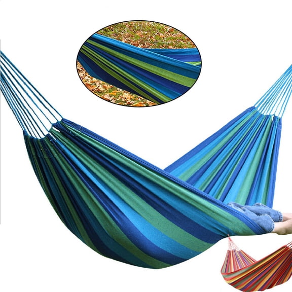 ORDDIART 1Pcs Canvas Hammock for Outdoor Camping and Traveling 28x3.1in