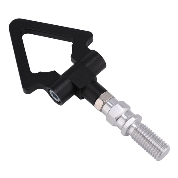 ORDDIART 1Pcs Front Bumper Tow Hook in Black for Car Modification 8.3x3.5in