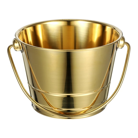 SOPOTUTU Metal Wine Bucket with Sturdy Handle for Party, Bar, and Home Drink Cooler and Storage
