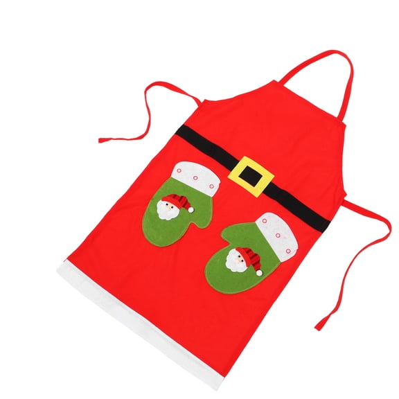 ORDDIART 1Pcs Red Cloth Festive Aprons Rectangle Protective Wear For Cooking Baking Barbequing Kitchen Use 32x20in