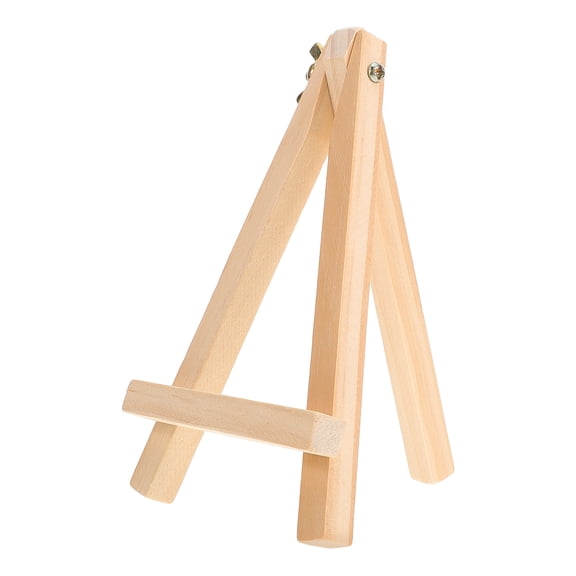 ORDDIART 1Pcs Small Photo Easel Stand Khaki Beechwood Tabletop Easels 9x15cm