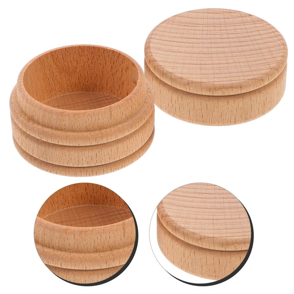 ORDDIART 1Pcs Tooth Box for Baby Teeth with Sealed Design Round Wooden Handle