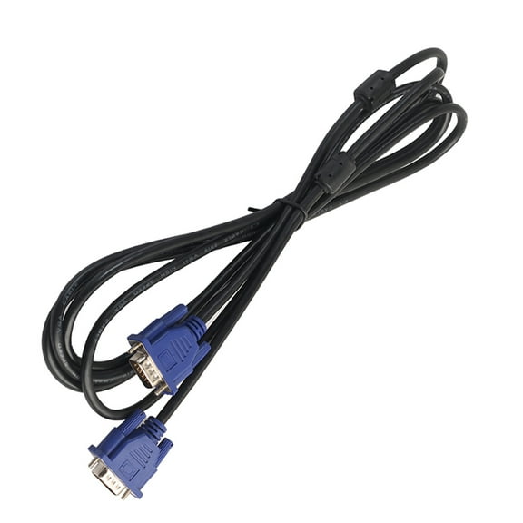 ORDDIART 1Pcs VGA Cable Blue Metal for Computer Cable Adapters and Protection