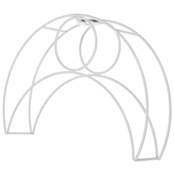 ORDDIART 1Pcs Vintage Lamp Frame in Silver for Diy Lampshade Frames and Bedroom Decoration