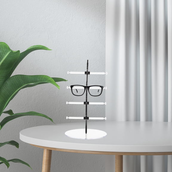 ORDDIART 1Set Black Detachable Sunglass Display Holder For Window Display 11.2x6.3x6.3in