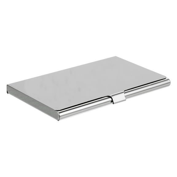 SOPOTUTU Stainless Steel Metal Business Card Holder Case, Professional Office Desk Accessory for Name Cards