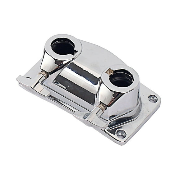 ORDDIART 1Set Drum Tom Mount Bracket Metal Double Hole for Drum Set Kit Parts 5.31x3.01x3.03in
