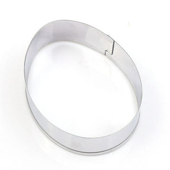 ORDDIART 1Set Egg Shape Cookie Cutter Molds for Baking Non Stick Stainless Steel Safe and Reliable Use Home Bakers