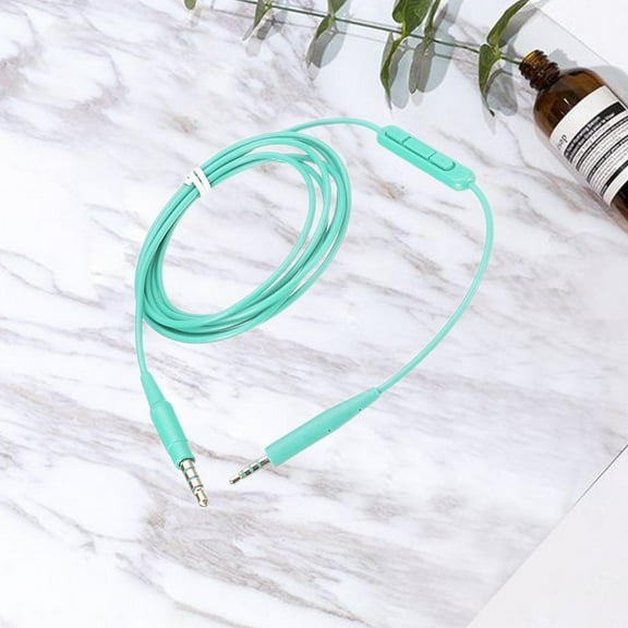 ORDDIART 1Set Headphone Cable TPE for Audio Listening with Inline Microphone 140*0.5*0.5in