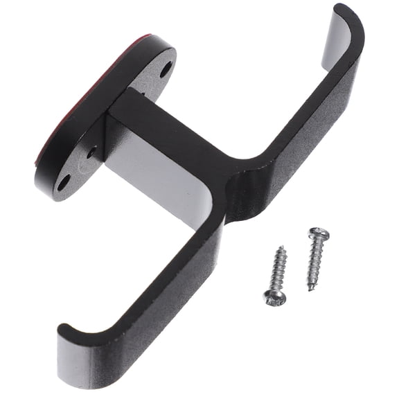 SOPOTUTU Black Under Desk Headphone Hanger with Rubber, Easy Installation, Space-Saving Headset Holder for Office and Home Use