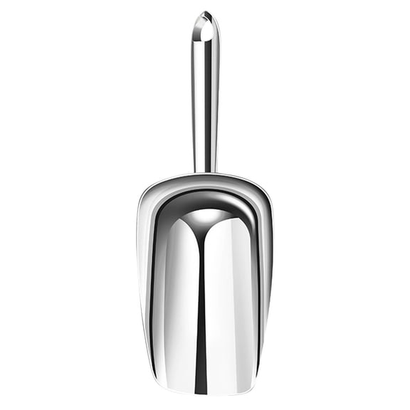 ORDDIART Compact Plated Silver Stainless Steel Scoop Ideal for Ice Crushed Nuts Flour and French Fries