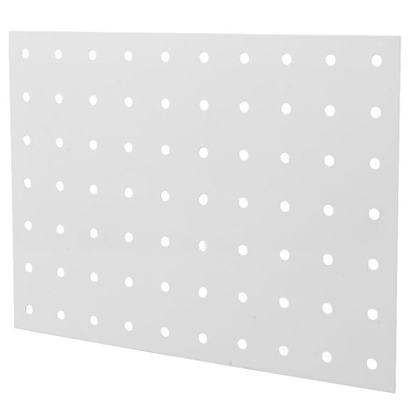SOPOTUTU White Metal Wall Mounted Pegboard for Tool Storage and Workspace Organization, and Easy to Install