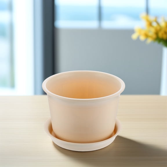 ORDDIART 1Set Plastic Flowerpots for Living Room Beige 16.5X16.5X12.5in