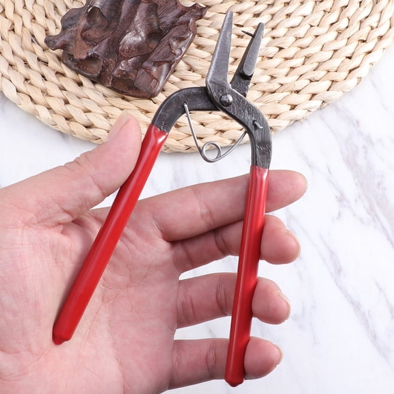 ORDDIART Watch Band Hole Punch Red 1Pcs 6.1x1.8x0.4In Carbon Steel