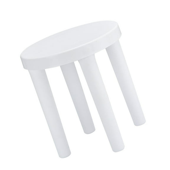 SOPOTUTU White Indoor Step Stool, Thickened Non-Plastic Household Lightweight Stool for Kids and Adults