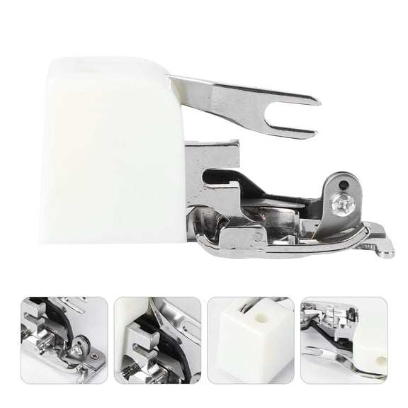 SOPOTUTU White Plastic Sewing Machine Presser Foot Replacement Part, 1 Pack Compatible with Most Sewing Machine Models