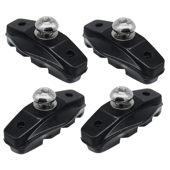 SOPOTUTU C-Brake Pads 2 Pairs Black with Screws Easy Installation Quiet Performance Reduce Squeal Durable Replacement